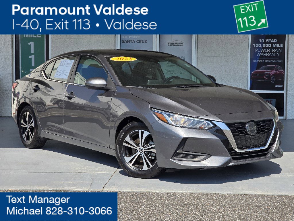 Used 2023 Nissan Sentra SV with VIN 3N1AB8CV3PY250467 for sale in Connelly Springs, NC