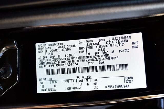 Used 2019 Black Ford Raptor image 35