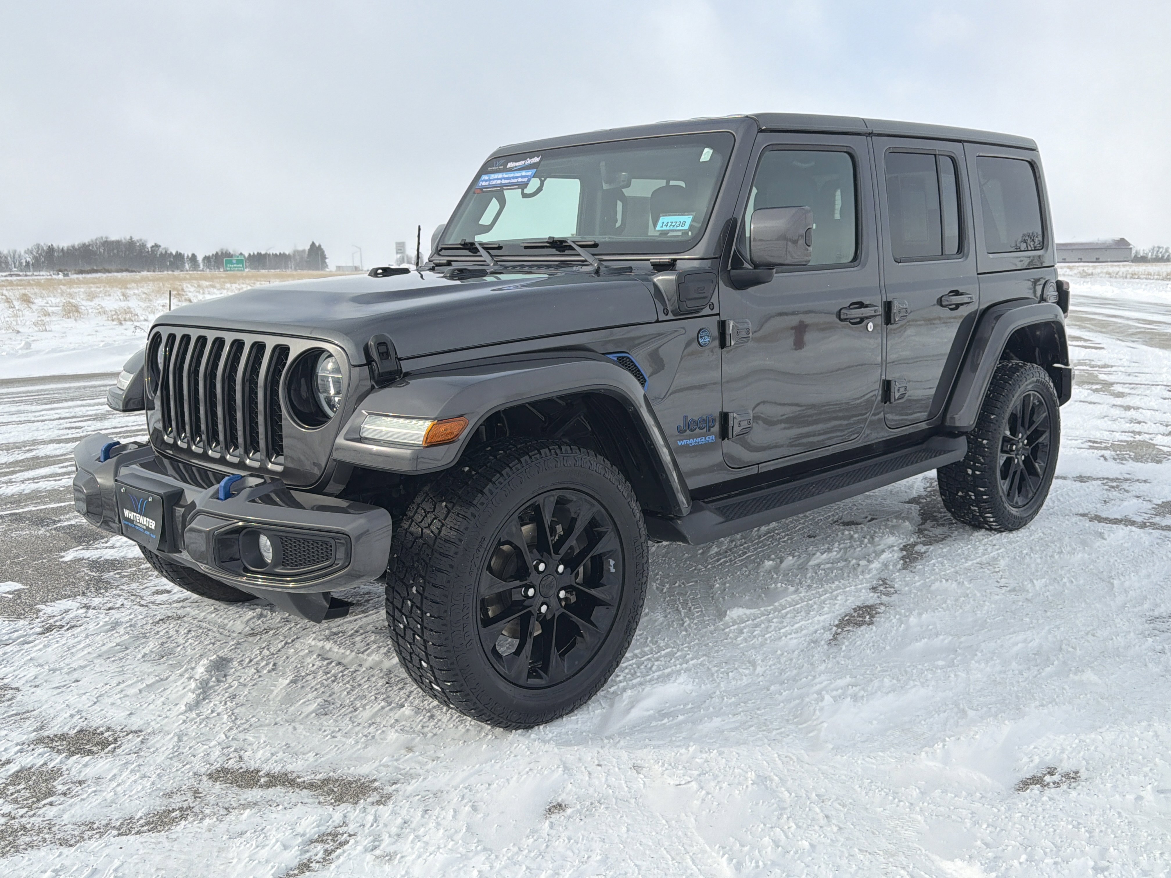 Used 2021 Jeep Wrangler Unlimited High Altitude 4XE with VIN 1C4JJXP6XMW675281 for sale in Burnsville, Minnesota