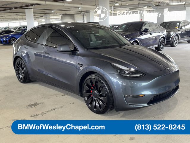 Used 2023 Tesla Model Y Performance with VIN 7SAYGDEF1PF804597 for sale in Wesley Chapel, FL