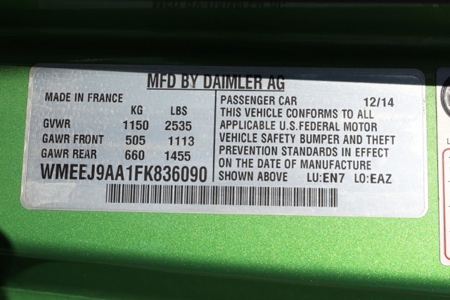 2015 Smart Fortwo Electric Drive photo 23