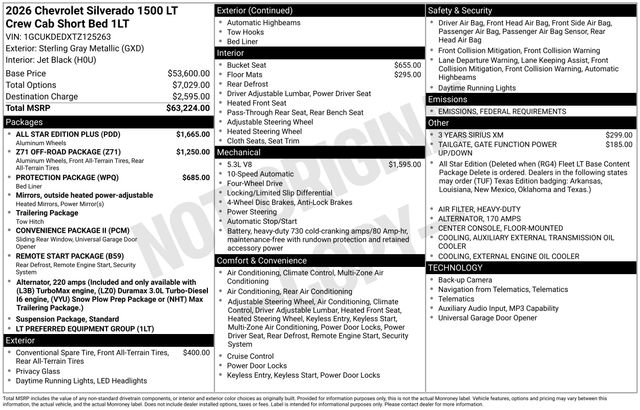 2026 Chevrolet Silverado 1500 LT's photo