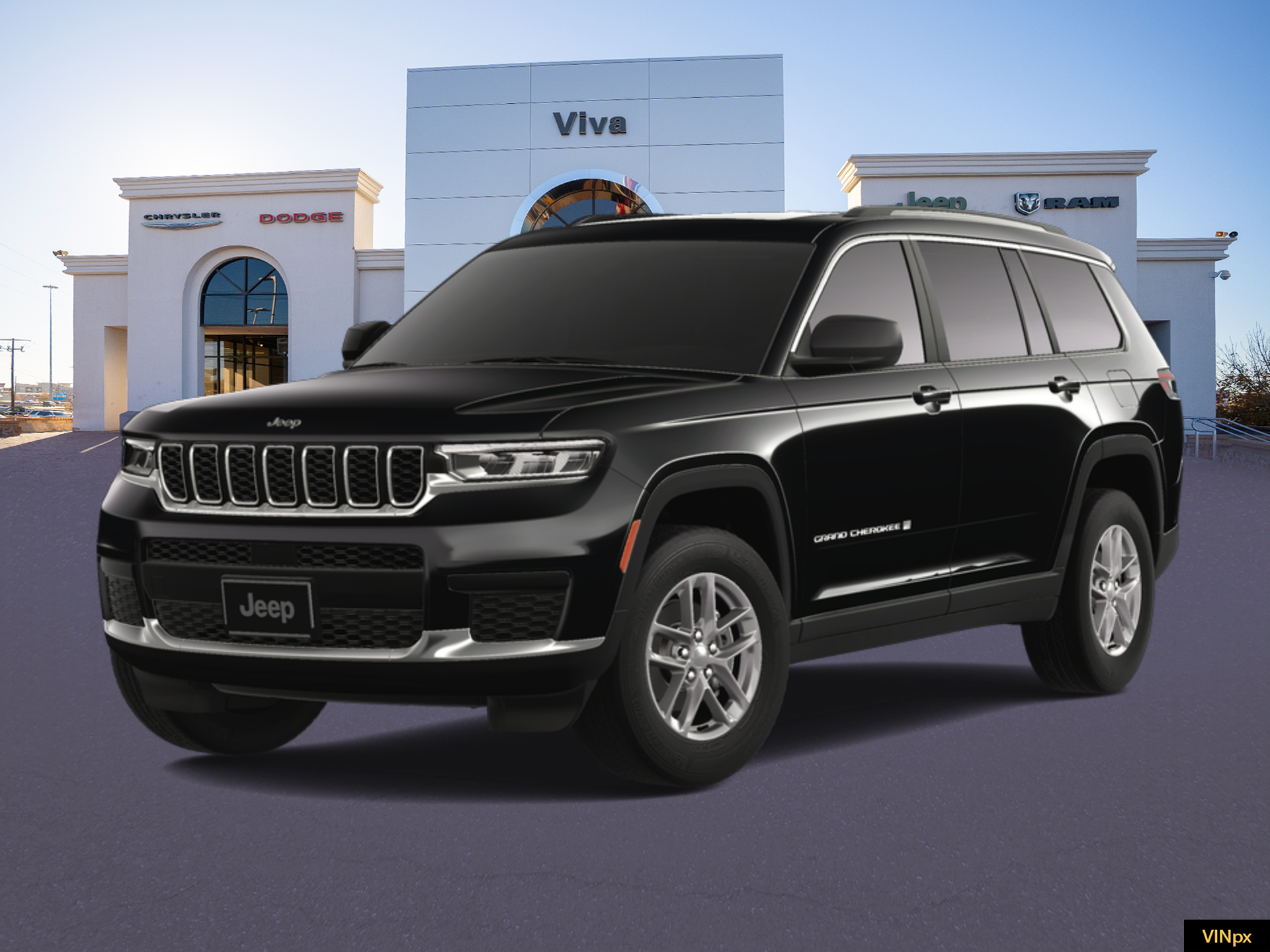 New 2025 Diamond Black Crystal Pearl-Coat Exterior Paint Jeep Laredo X image 1