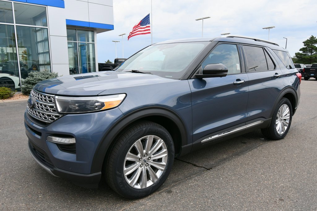 Used 2021 Ford Explorer Limited HEV with VIN 1FM5K8FW2MNA13931 for sale in North Branch, Minnesota
