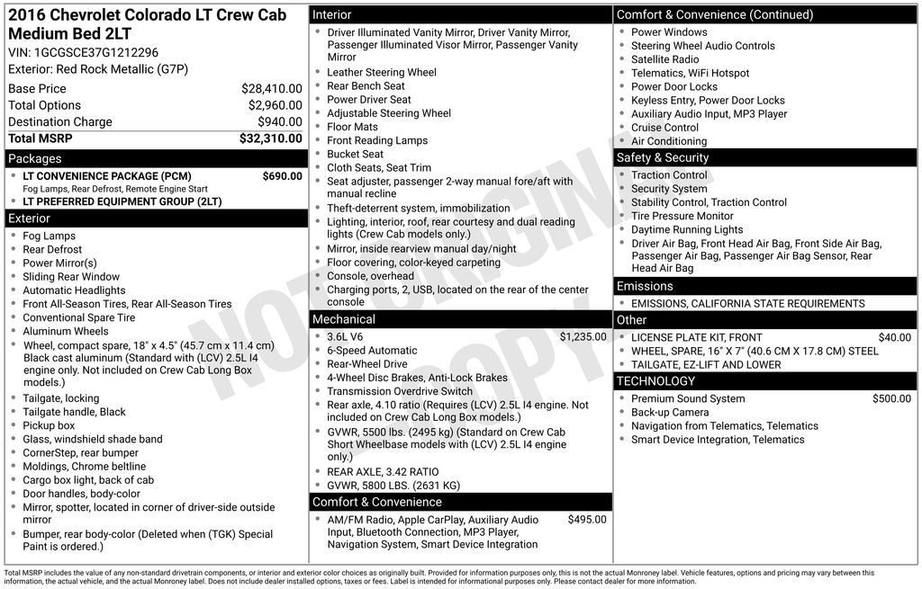 2016 Chevrolet Colorado LT