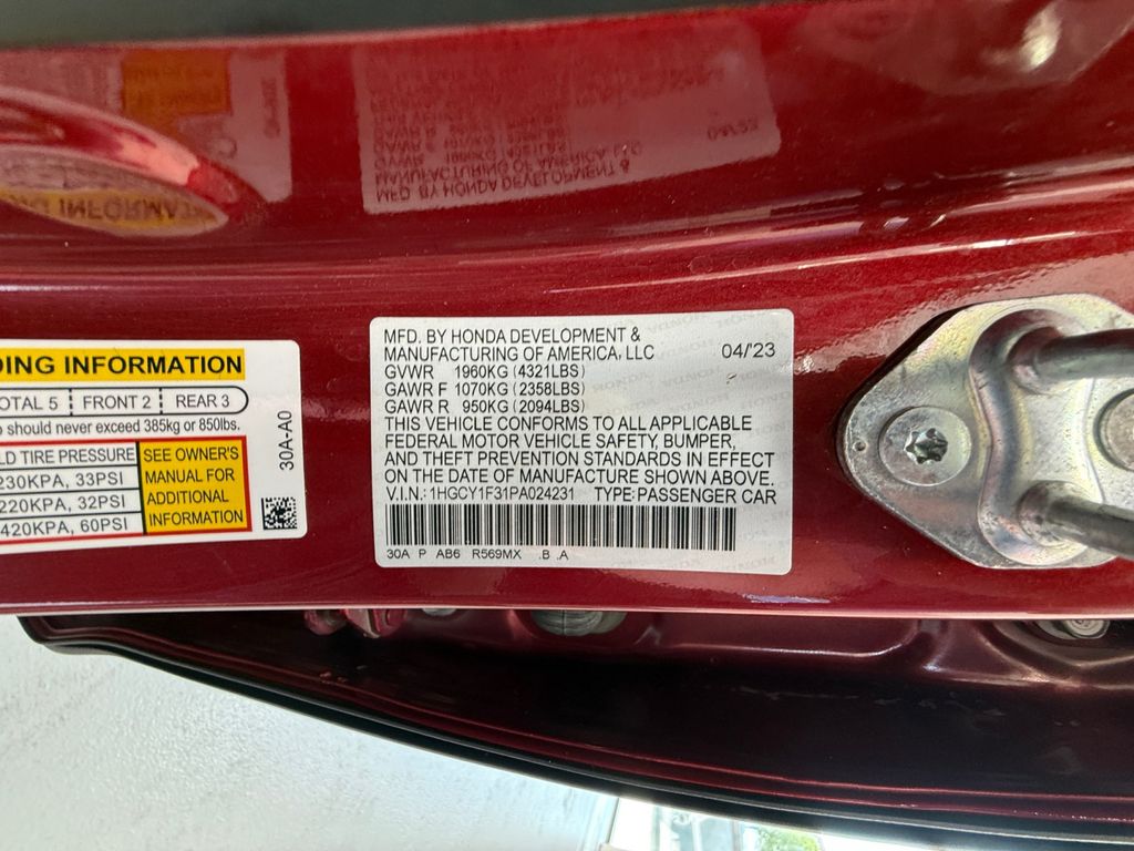 2023 Honda Accord EX photo 20