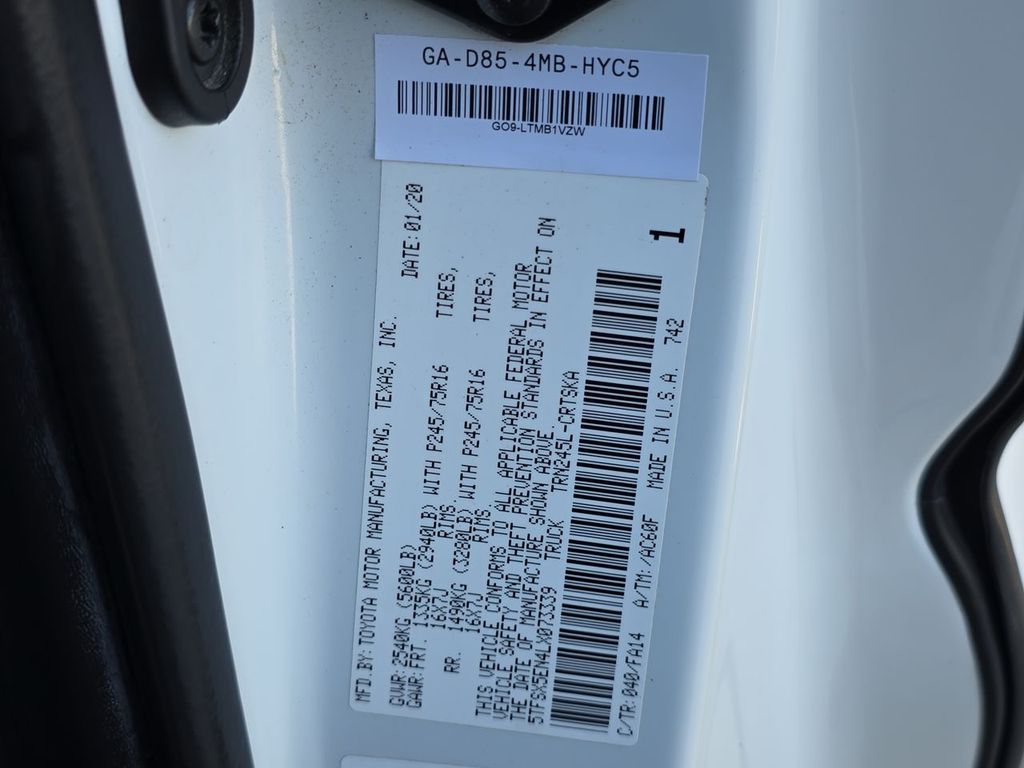 2020 Toyota Tacoma SR photo 34