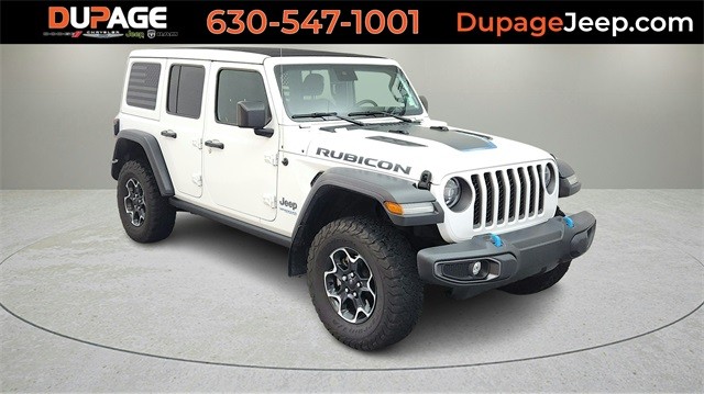 PRE-OWNED 2022 JEEP WRANGLER UNLIMITED RUBICON 4XE WITH NAVIGATION & 4WD