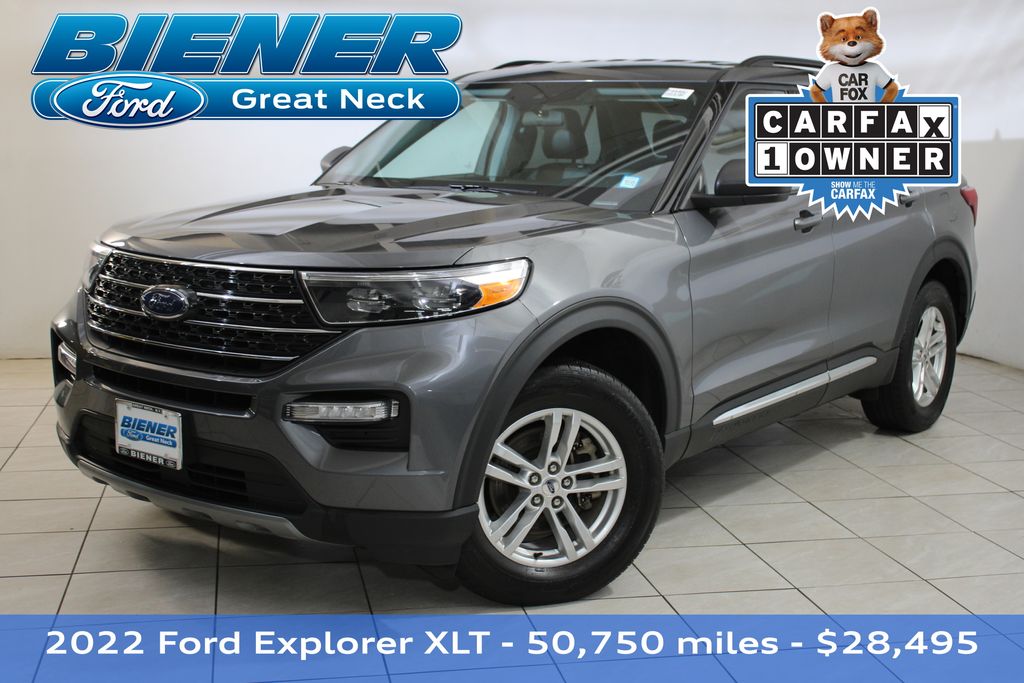 Certified Used 2022 Gray Ford XLT image 1