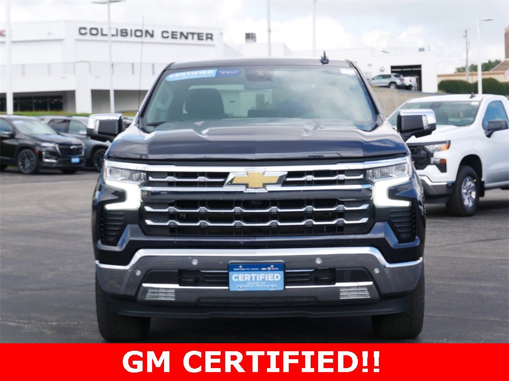 Certified 2022 Chevrolet Silverado 1500 LTZ with VIN 1GCUDGED0NZ602958 for sale in Inver Grove Heights, Minnesota