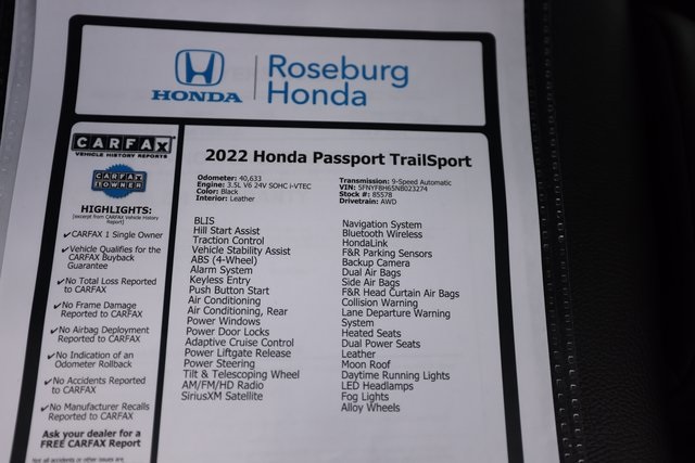 2022 Honda Passport TrailSport photo 46