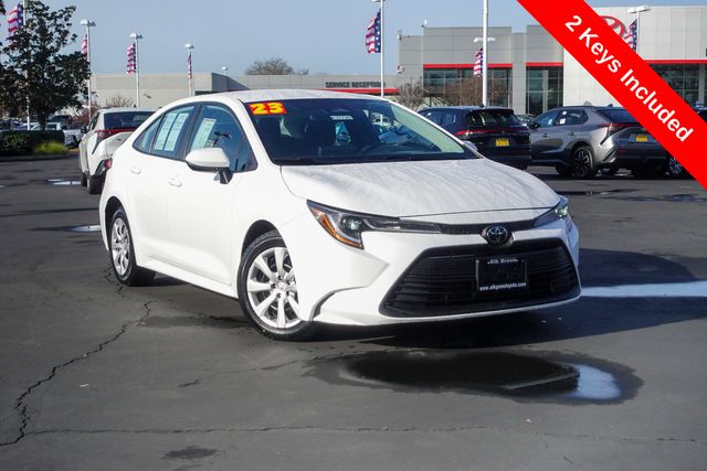 Certified 2023 Toyota Corolla LE with VIN 5YFB4MDE2PP041157 for sale in Northfield, Minnesota