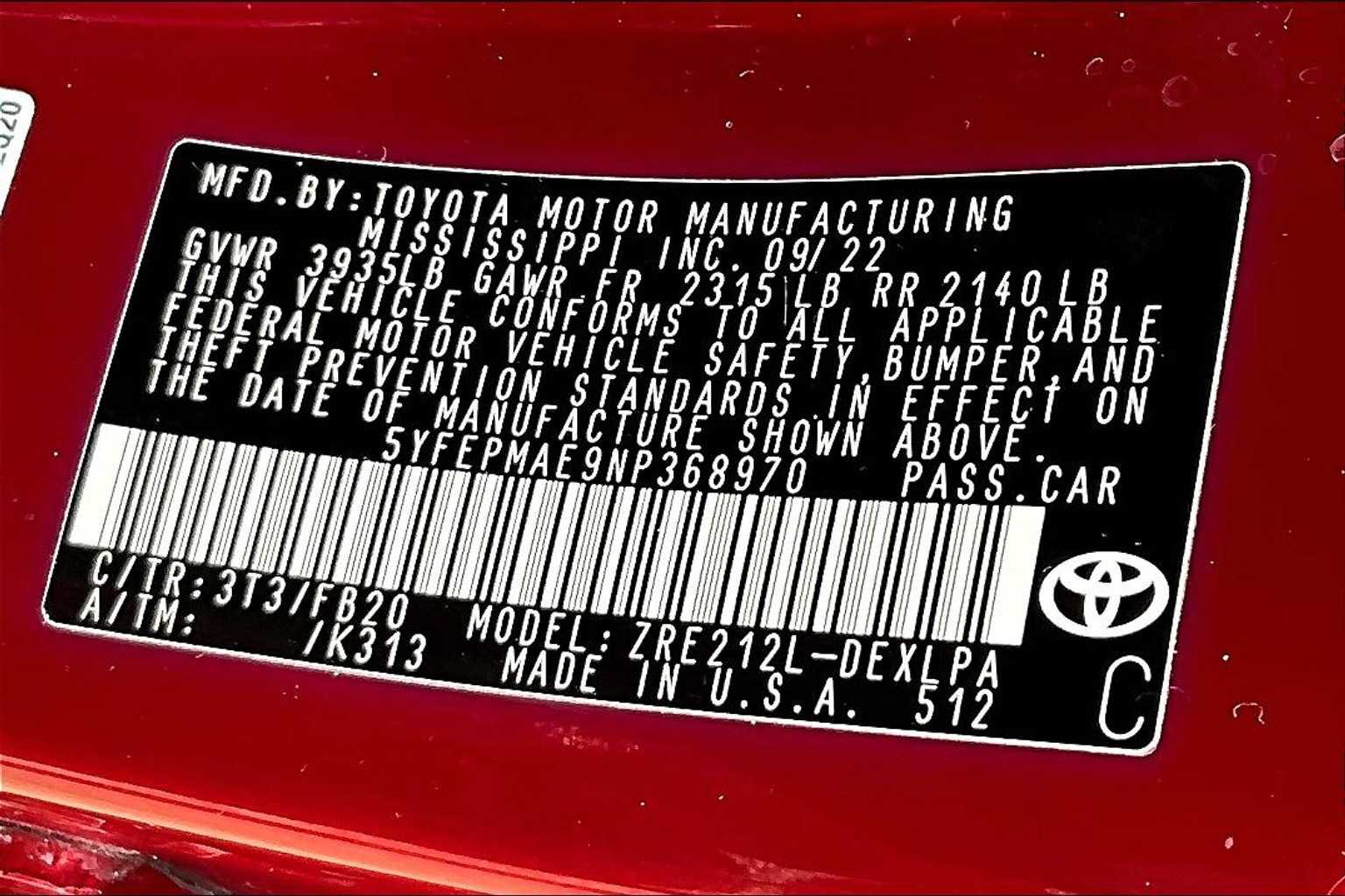 2022 Toyota Corolla LE photo 34