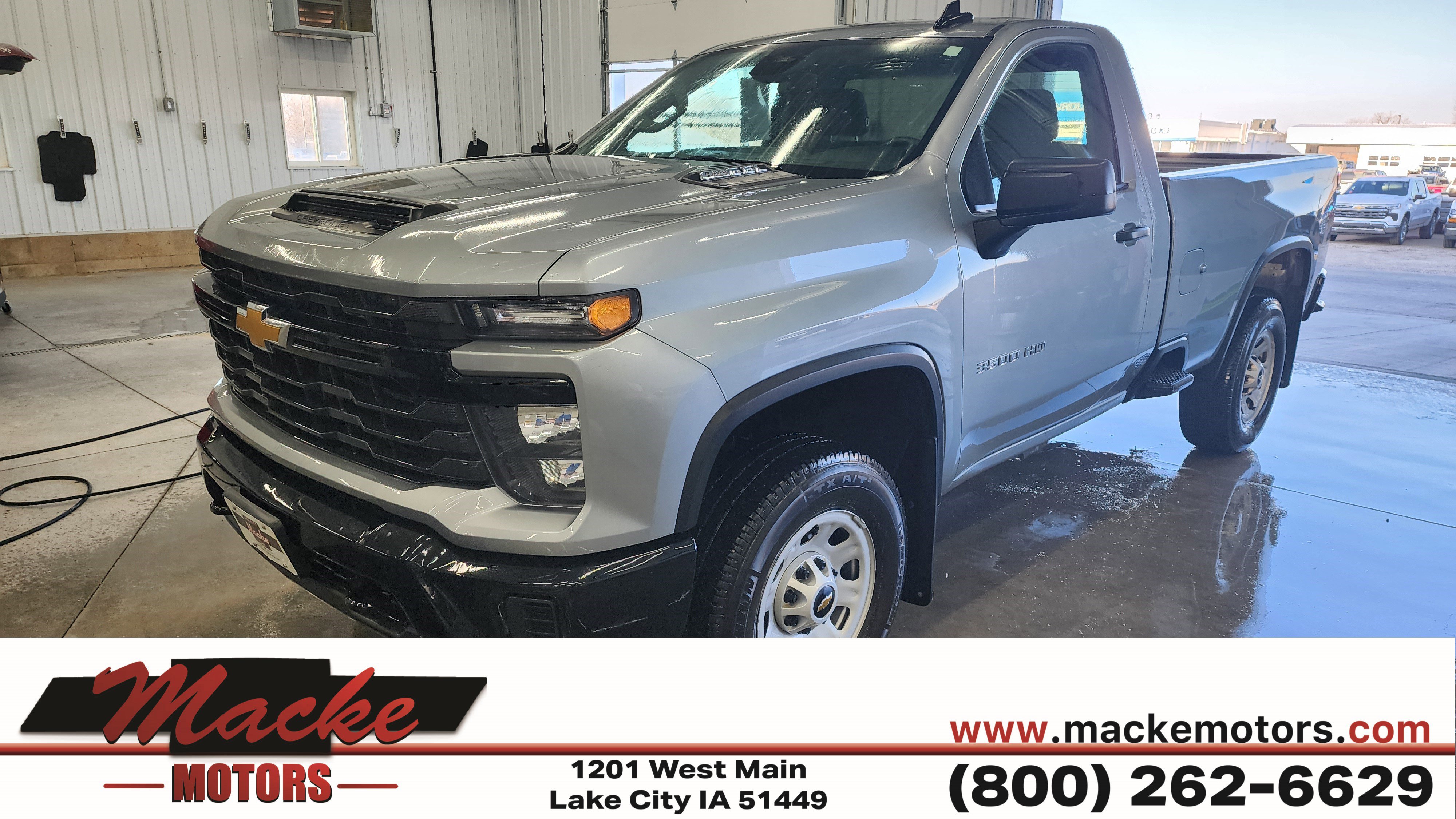 Used 2024 Sterling Gray Metallic Chevrolet WT image 1
