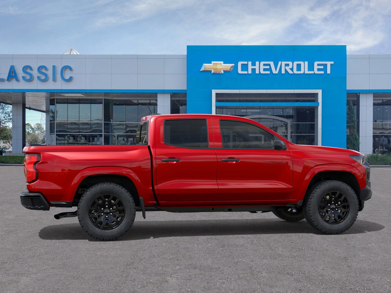 2026 Chevrolet Colorado WT Red at Classic Elite Chevrolet Hwy 6