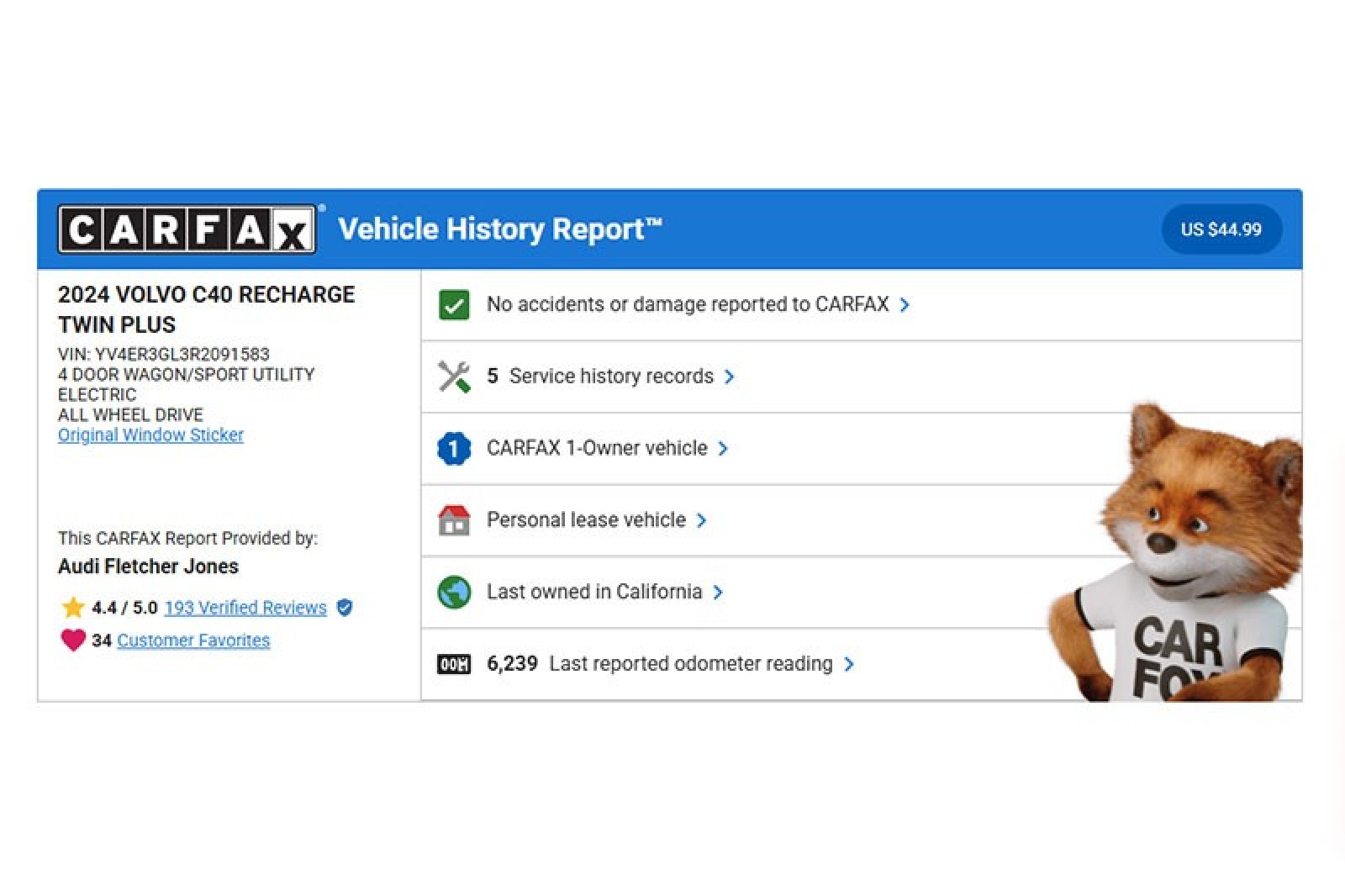 Used 2024 Volvo C40 Plus with VIN YV4ER3GL3R2091583 for sale in Costa Mesa, CA