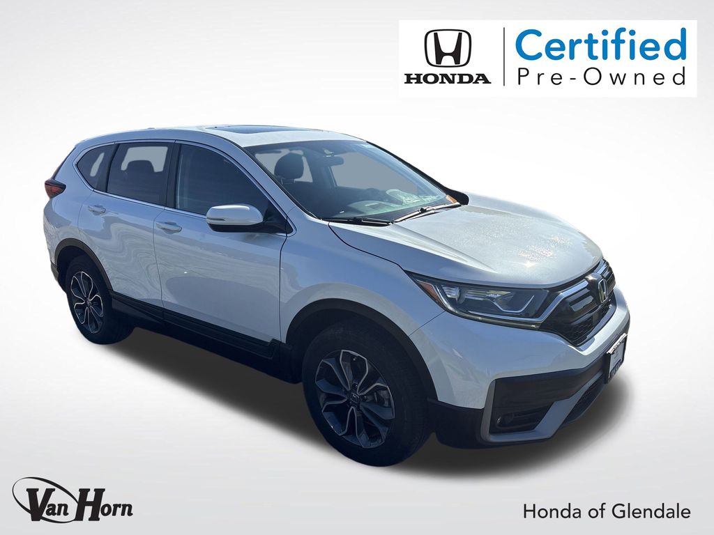 Certified Used 2022 Platinum White Pearl Honda EX image 1