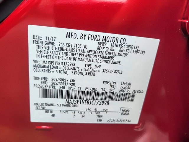 2018 FORD ECOSPORT - Image 63