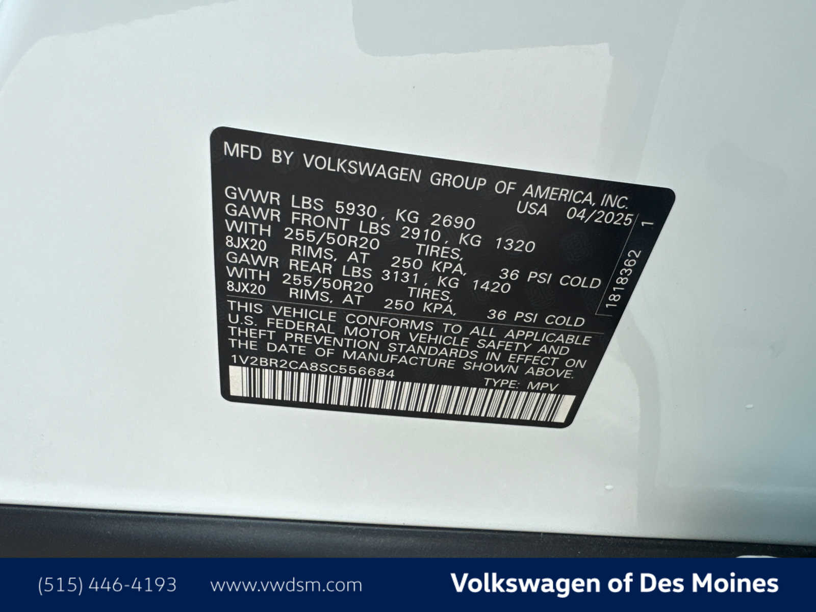 2025 Volkswagen Atlas SEL photo 19