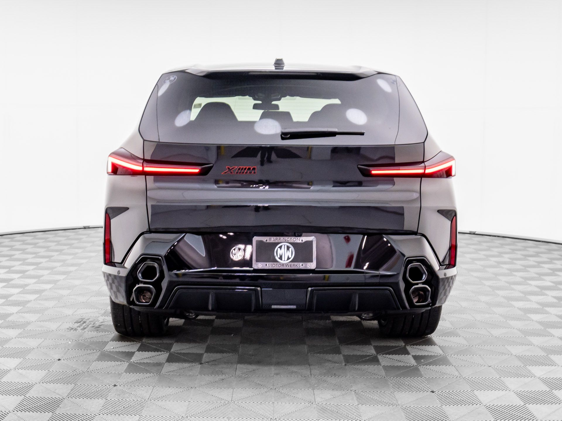 New 2025 Black Sapphire Metallic BMW Label Red image 4