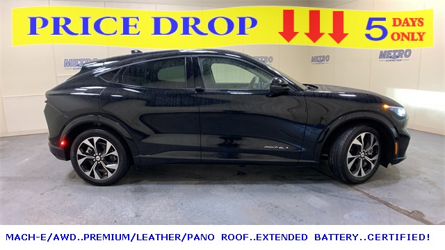 Certified 2021 Ford Mustang Mach-E Premium AWD with VIN 3FMTK3SU9MMA00375 for sale in Schenectady, NY
