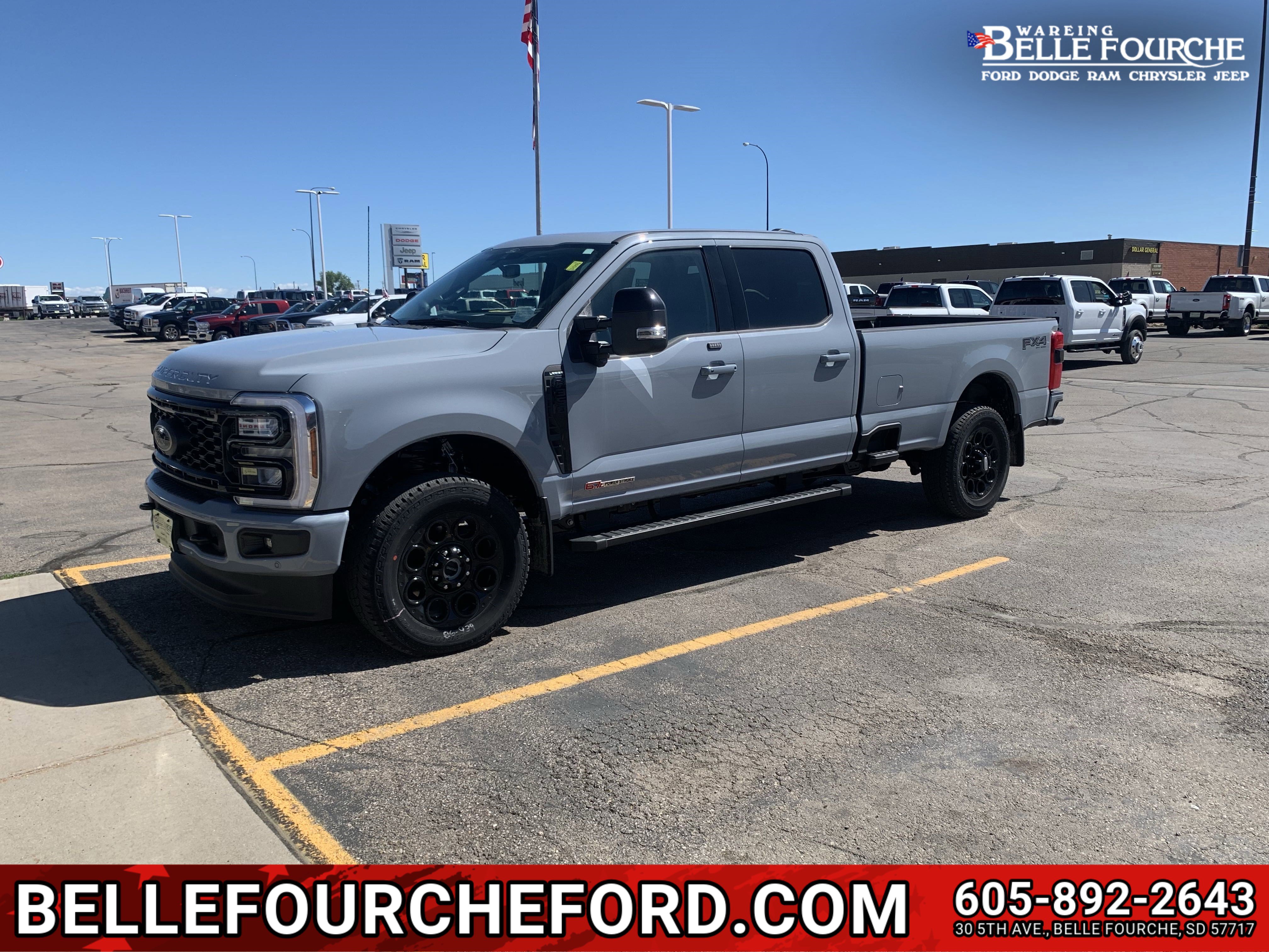 New 2025 Glacier Gray Metallic Tri-Coat Ford LARIAT image 1