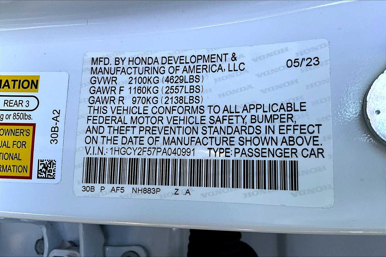 2023 Honda Accord Hybrid Sport photo 30