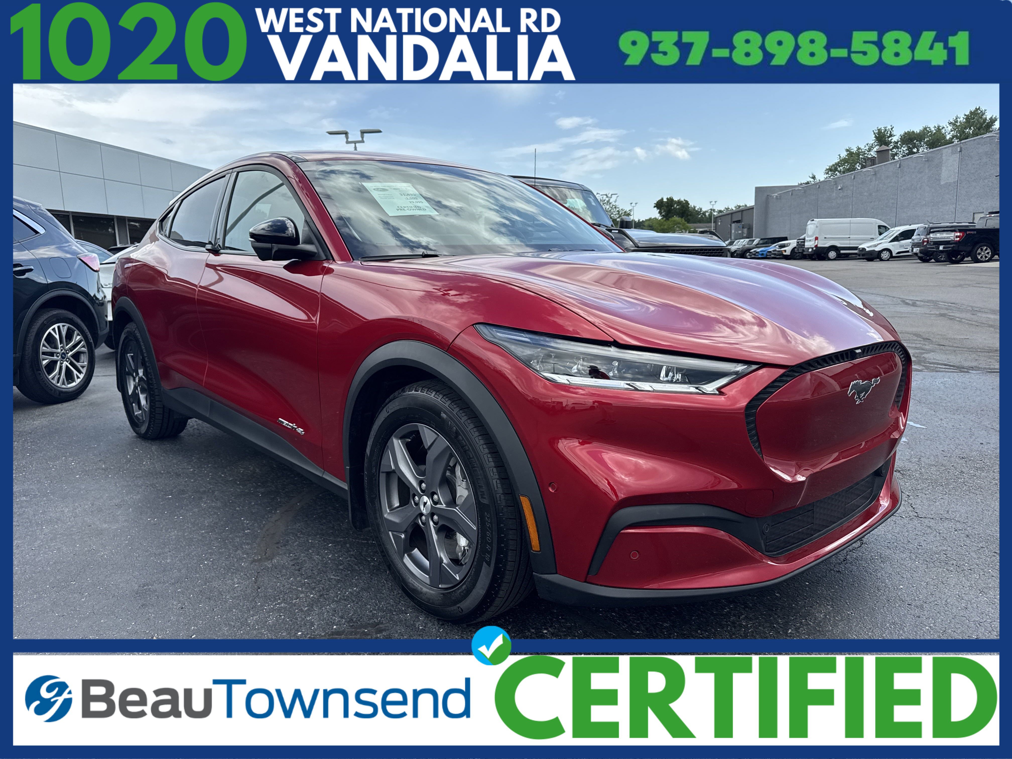 Certified 2023 Ford Mustang Mach-E Select AWD with VIN 3FMTK1S59PMB01059 for sale in Vandalia, OH