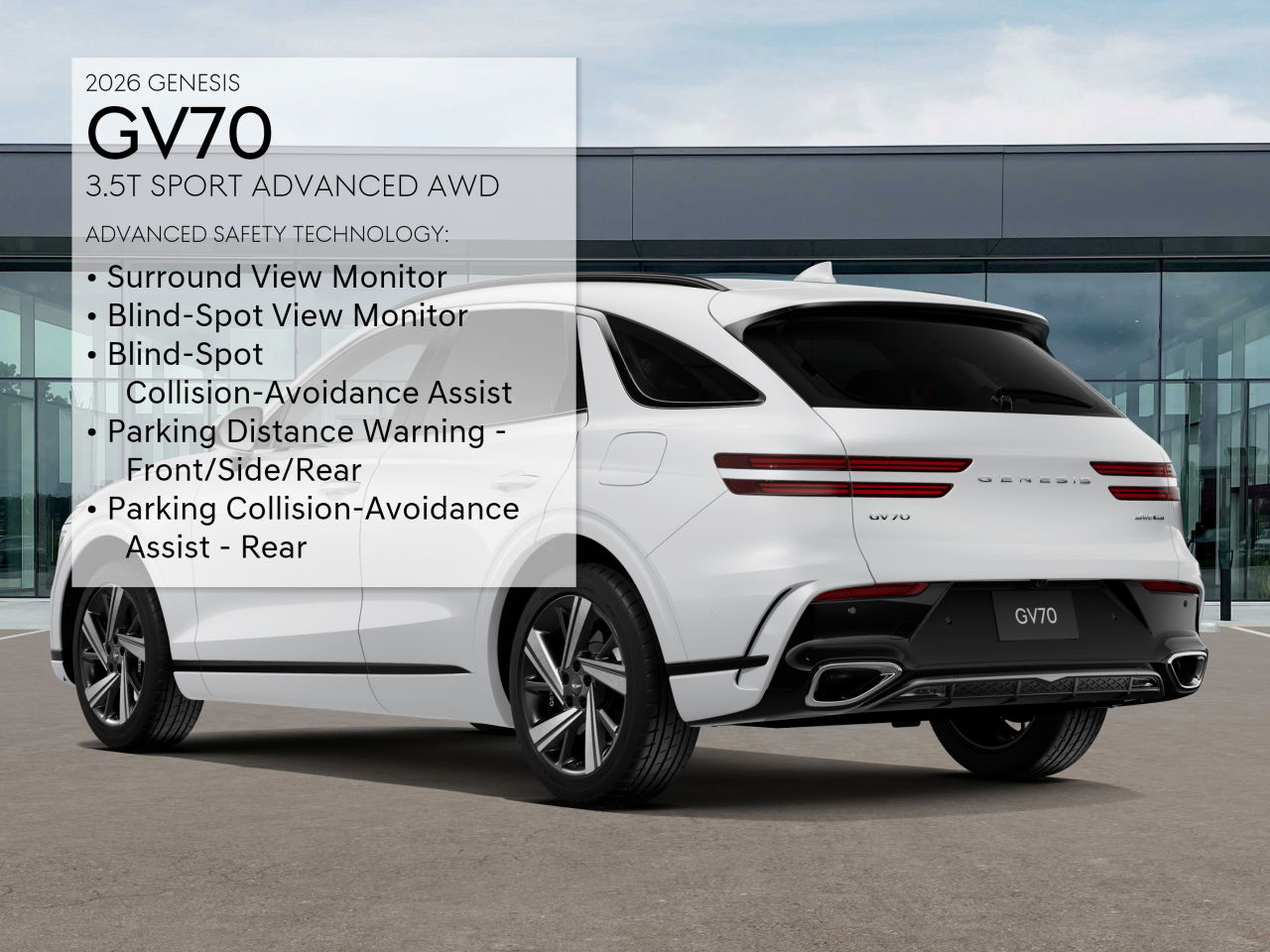 2026 Genesis GV70 3.5T Sport Advanced photo 5