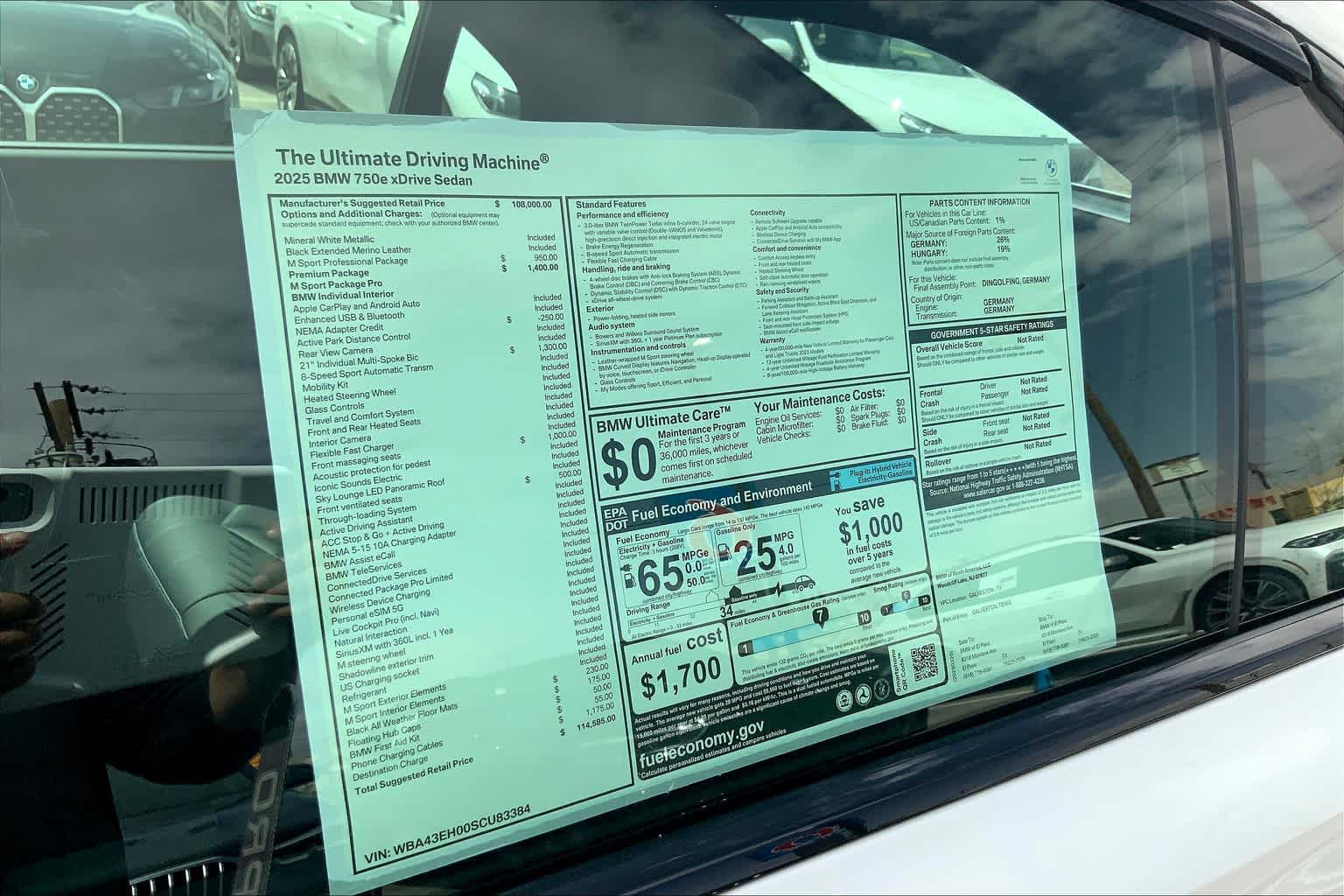 2025 Bmw 750e 750e xDrive photo 16