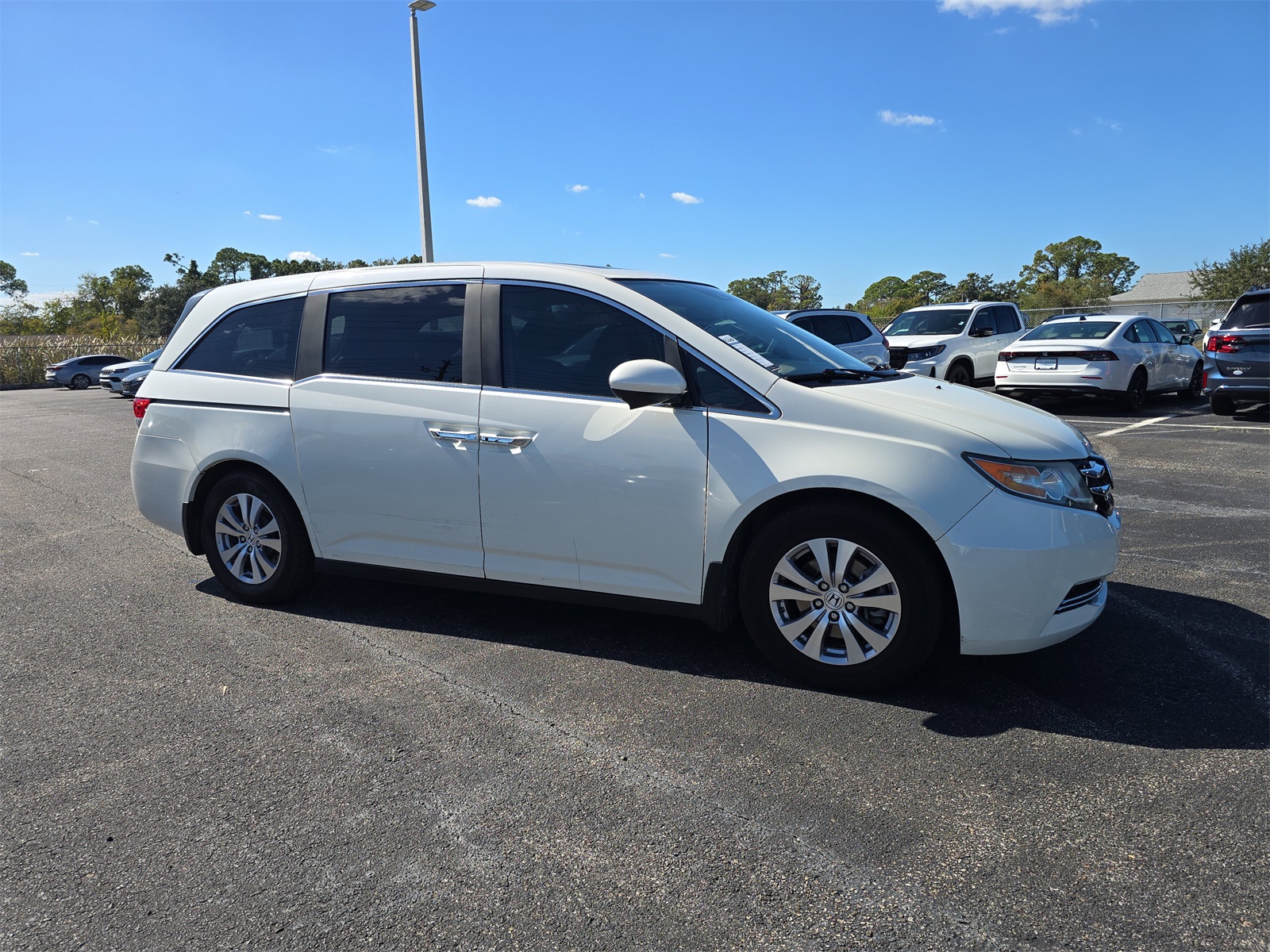 Used 2015 Honda Odyssey EX-L with VIN 5FNRL5H62FB018241 for sale in Port Richey, FL