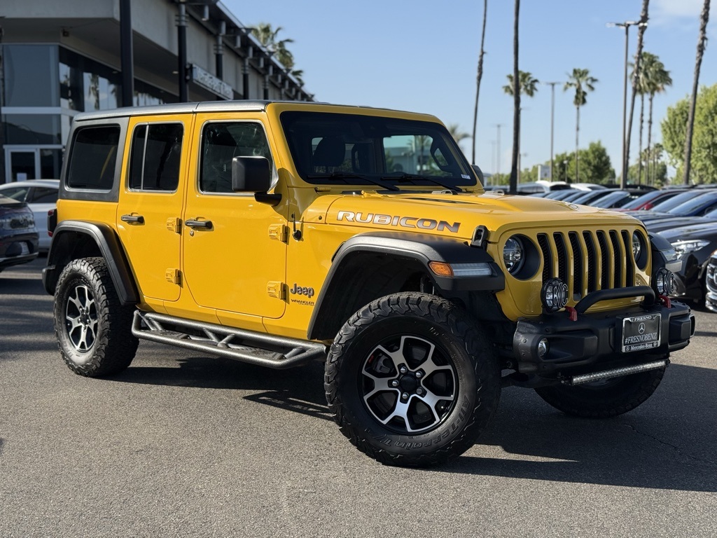 Used 2020 Yellow Jeep Unlimited Rubicon image 1