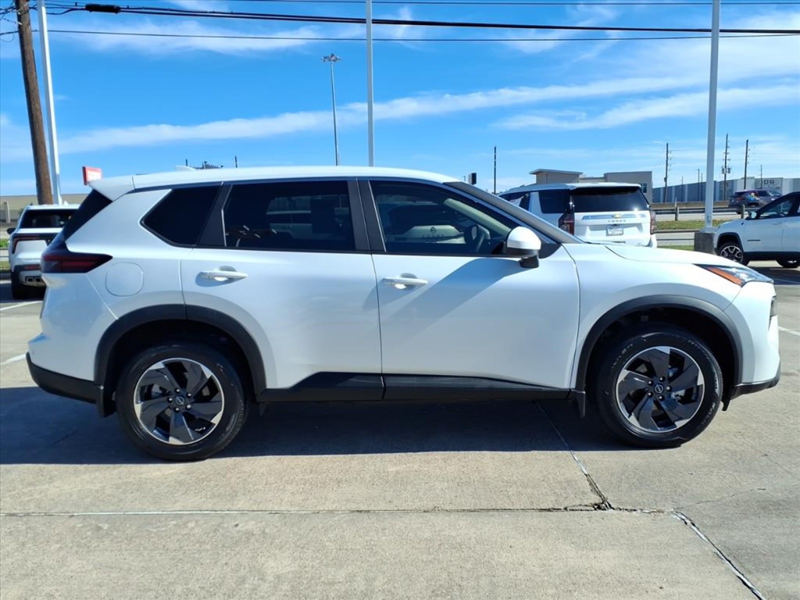 2025 Nissan Rogue SV White at Robbins Nissan