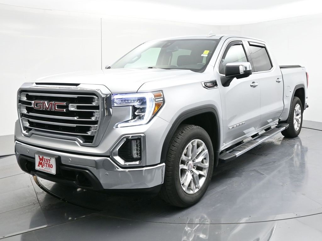 Used 2021 GMC Sierra 1500 SLT with VIN 1GTU9DET3MZ189262 for sale in Monticello, Minnesota