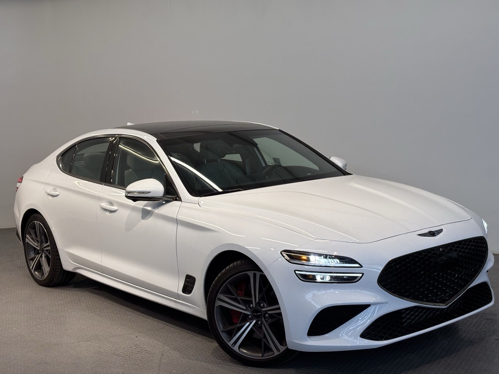 Certified Used 2025 White Genesis 3.3T Sport Prestige image 1