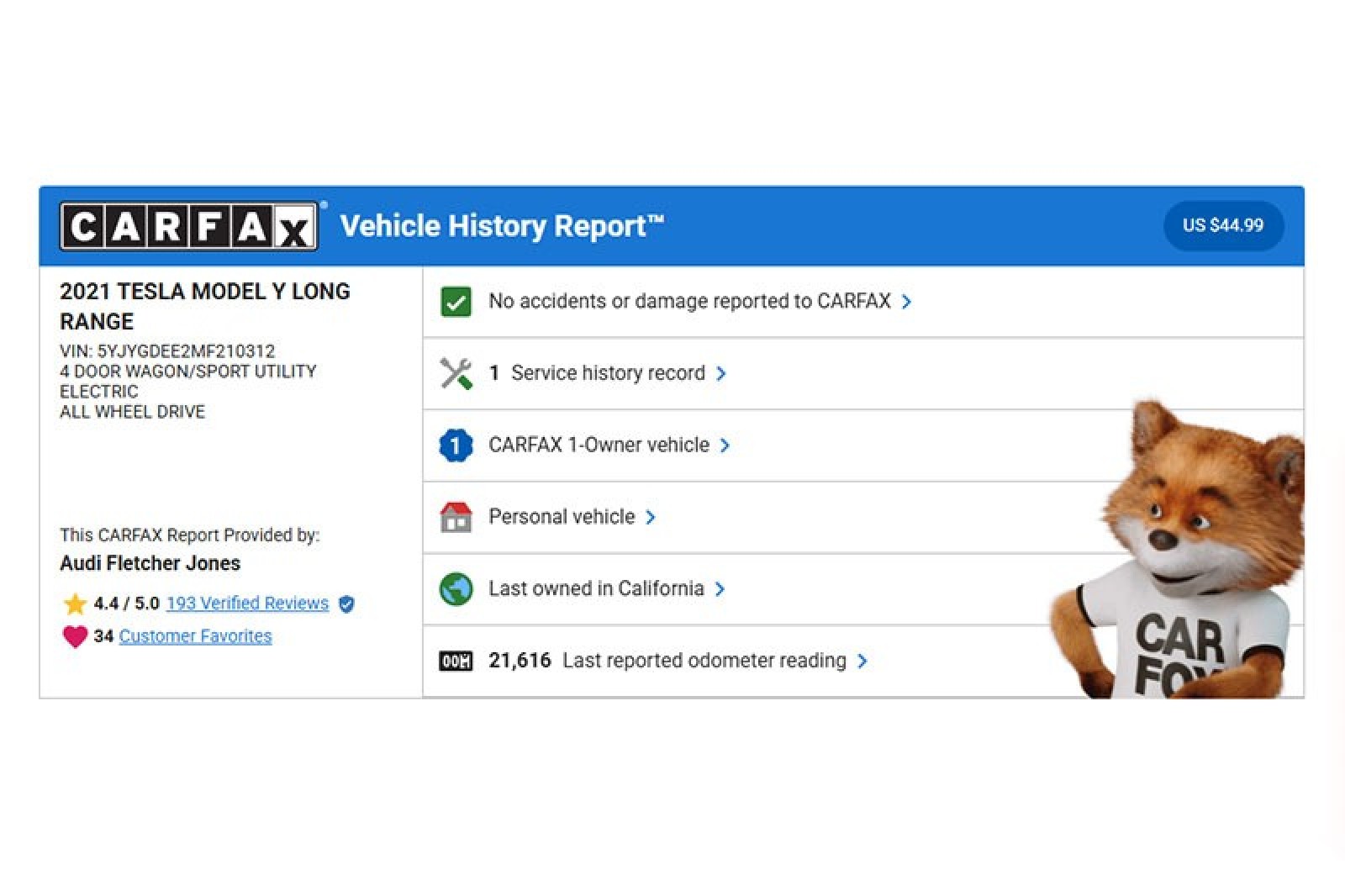 Used 2021 Tesla Model Y Long Range with VIN 5YJYGDEE2MF210312 for sale in Newport Beach, CA