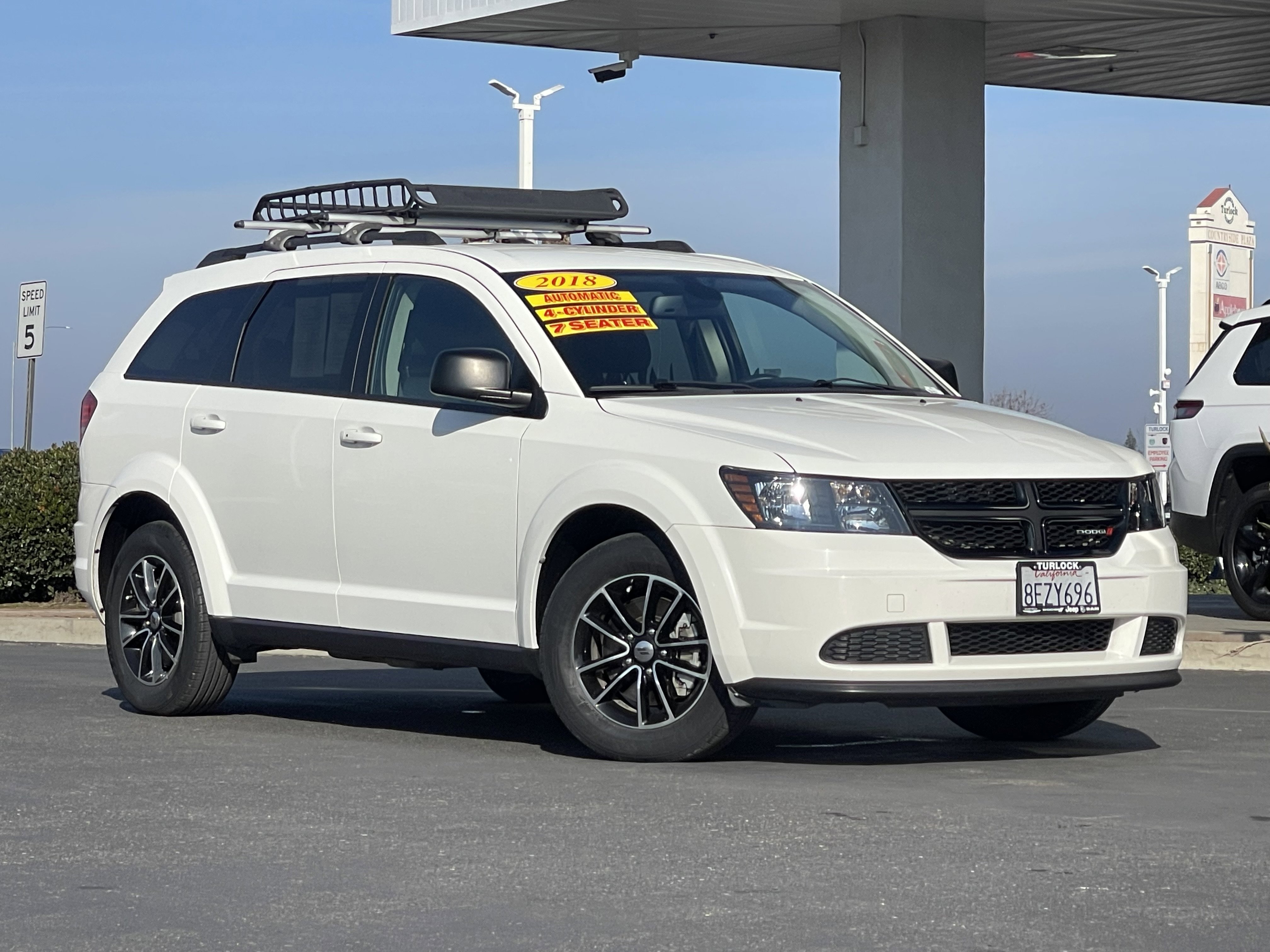 Used 2018 Dodge Journey SE with VIN 3C4PDCAB7JT383721 for sale in Turlock, CA