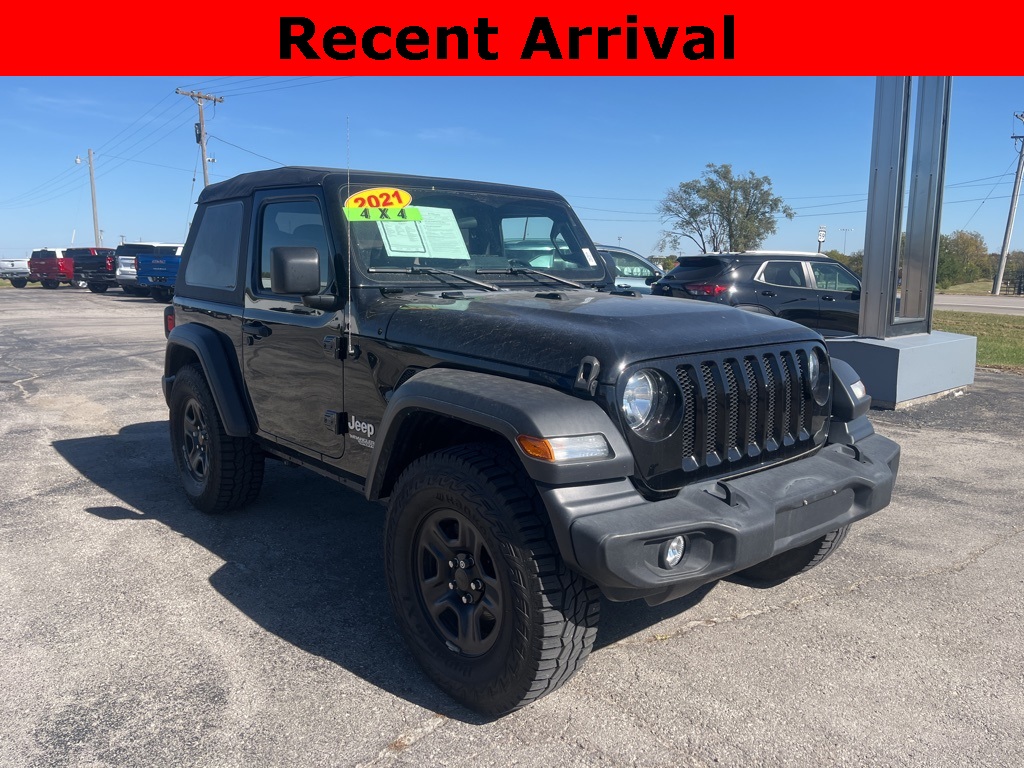 Used 2021 Jeep Wrangler Sport with VIN 1C4GJXAG7MW556678 for sale in Kansas City