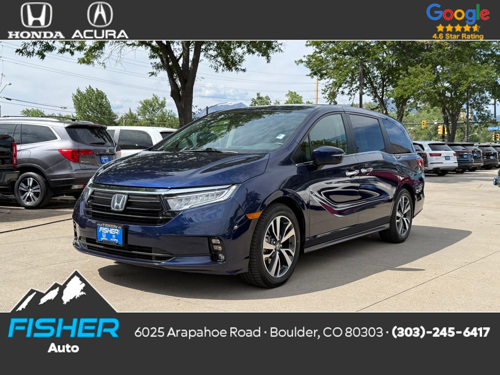 Used 2021 Obsidian Blue Pearl Honda Touring image 1