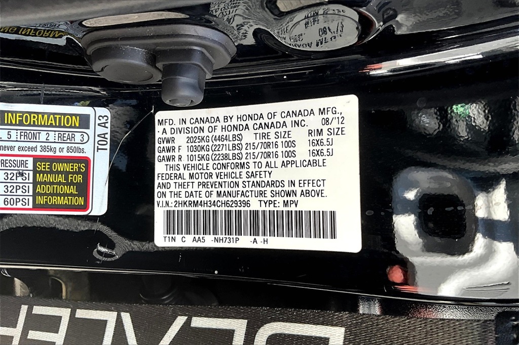 2012 Honda CR-V LX photo 19