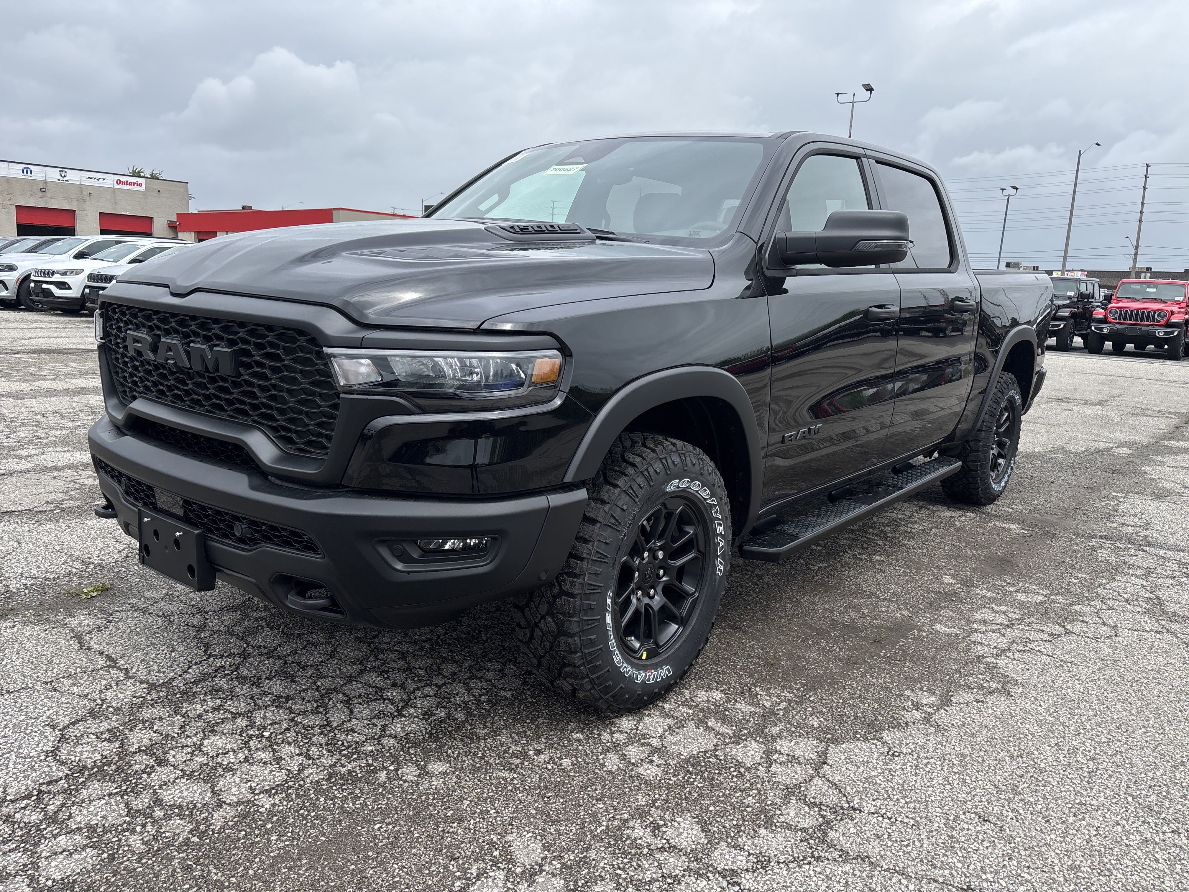 New 2025 Diamond Black Crystal Pearlcoat Ram Rebel image 1