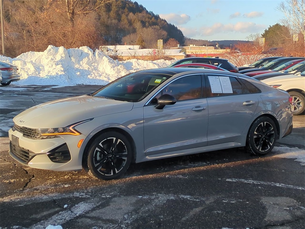 Used 2022 Kia K5 GT-Line with VIN 5XXG64J21NG163766 for sale in Thomaston, CT