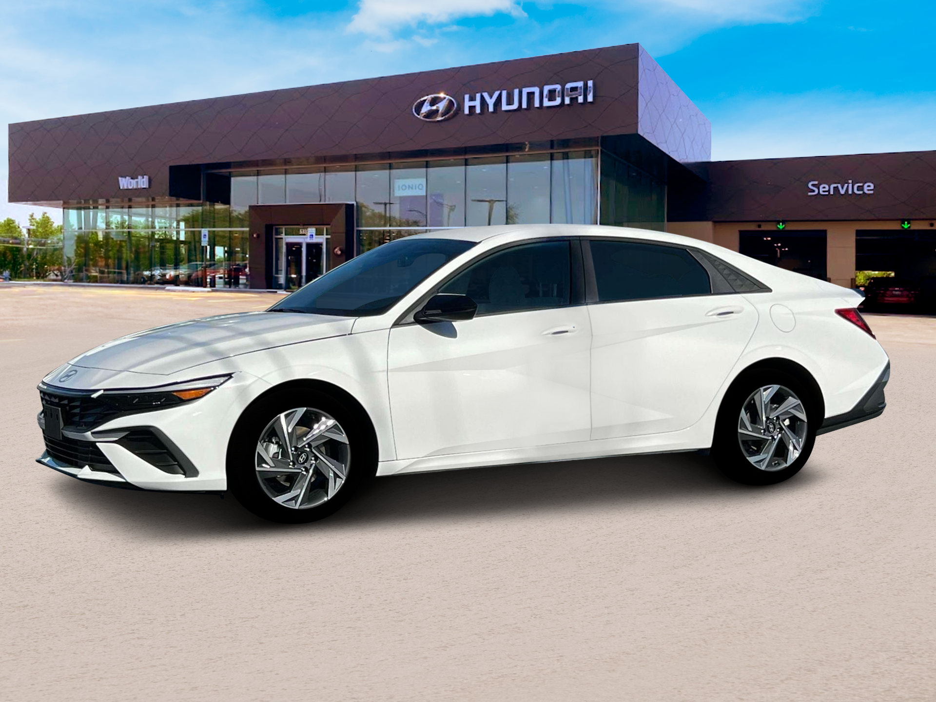 New 2025 Serenity White Hyundai SEL Sport image 2