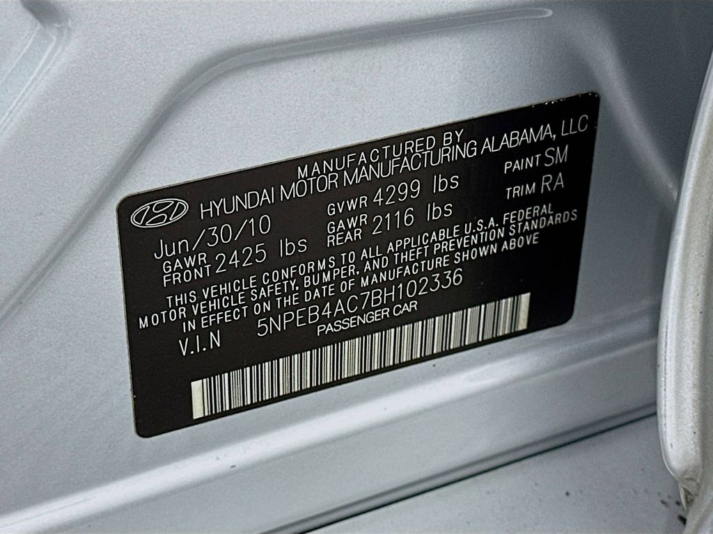 2011 Hyundai Sonata GLS photo 27