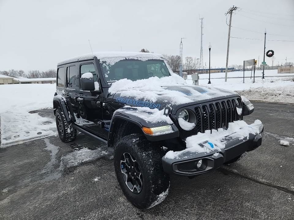 Used 2021 Jeep Wrangler Unlimited Rubicon 4XE with VIN 1C4JJXR6XMW781839 for sale in Kansas City