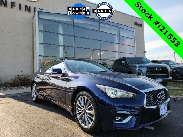 Certified Pre-Owned 2022 INFINITI Q50 LUXE 4D Sedan in