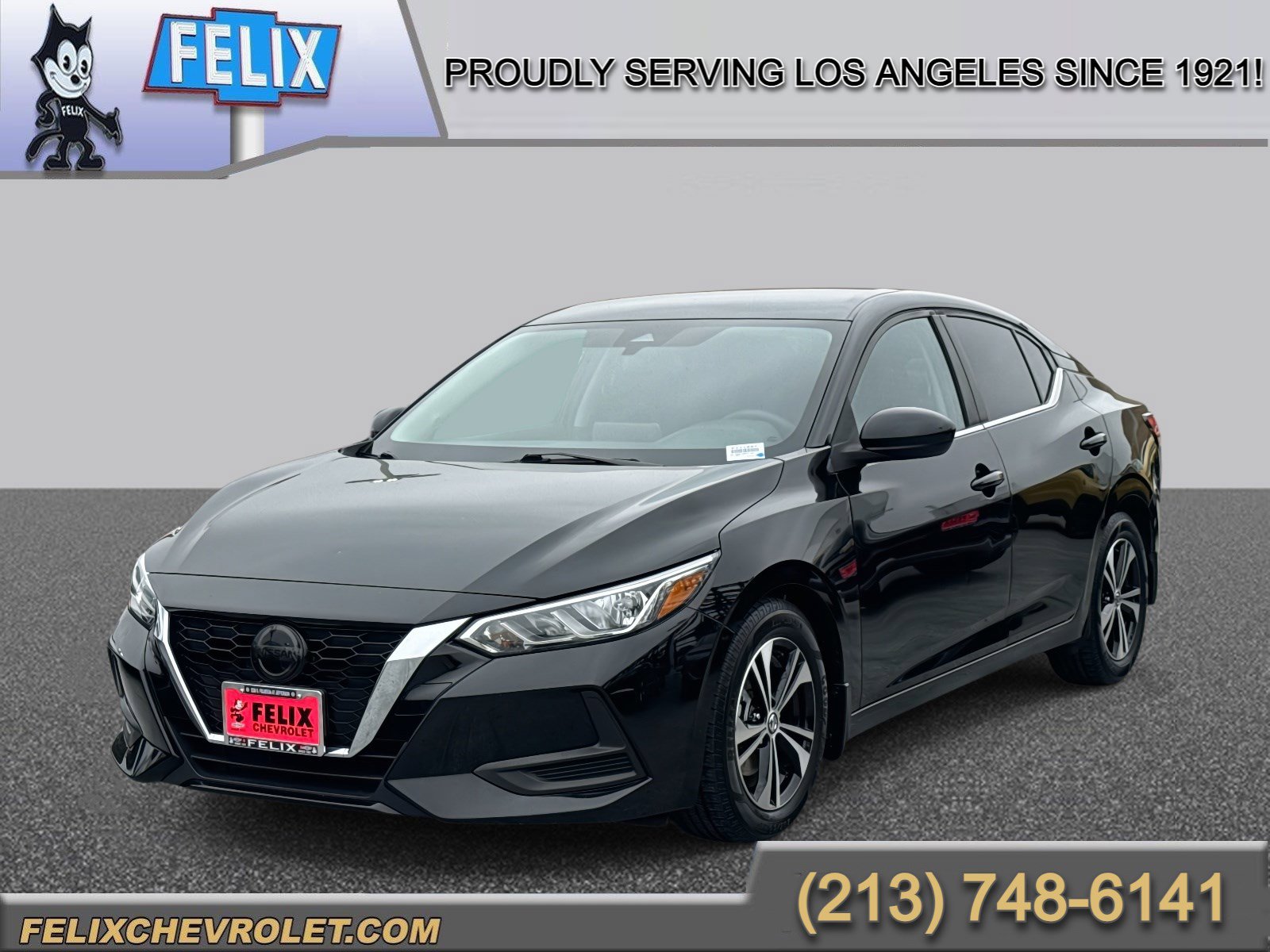 Used 2021 Super Black Nissan SV image 1