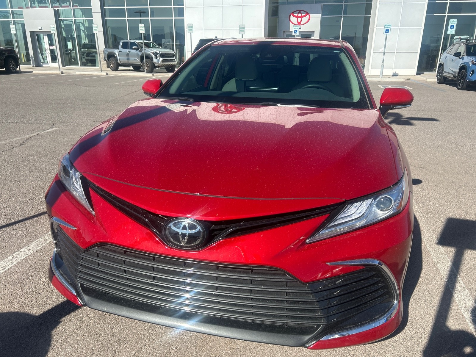 Used 2024 RED Toyota XLE image 1