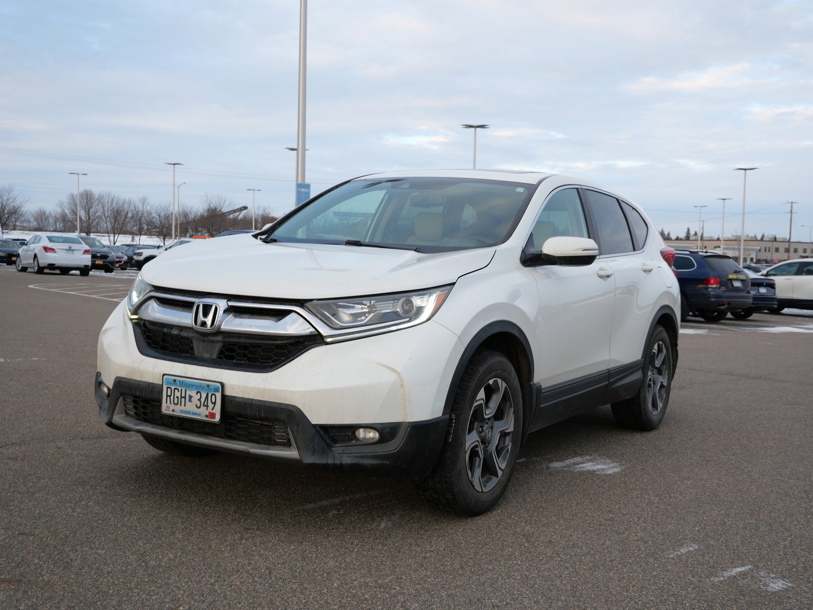 Used 2017 Honda CR-V EX-L with VIN 5J6RW2H88HL061791 for sale in Waite Park, Minnesota