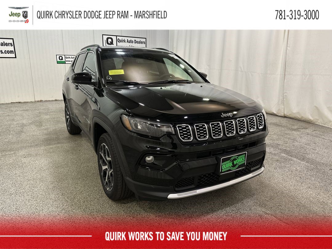 New 2025 Diamond Black Crystal Pearlcoat Jeep Limited image 1